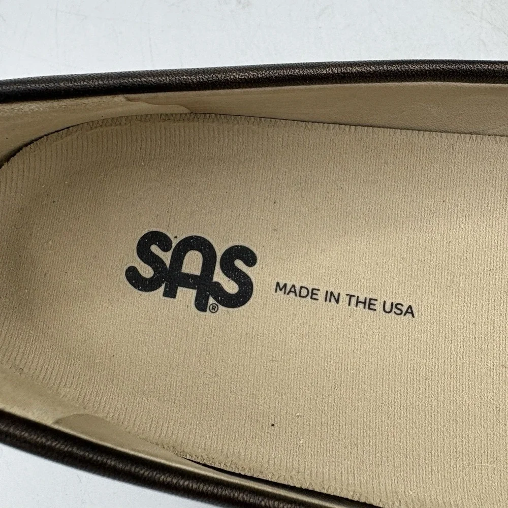 SAS Shoes Womens‎ Size 11 M Scenic Ballet Flats Loafers Bronze Metallic Comfort